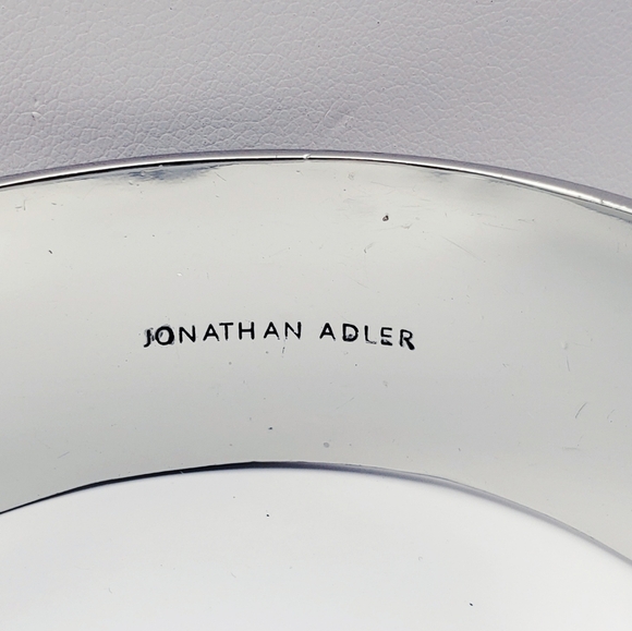 Absolutely Gorgeous Jonathan Adler Geometric Honeycomb Front Bangle - Picture 3 of 9